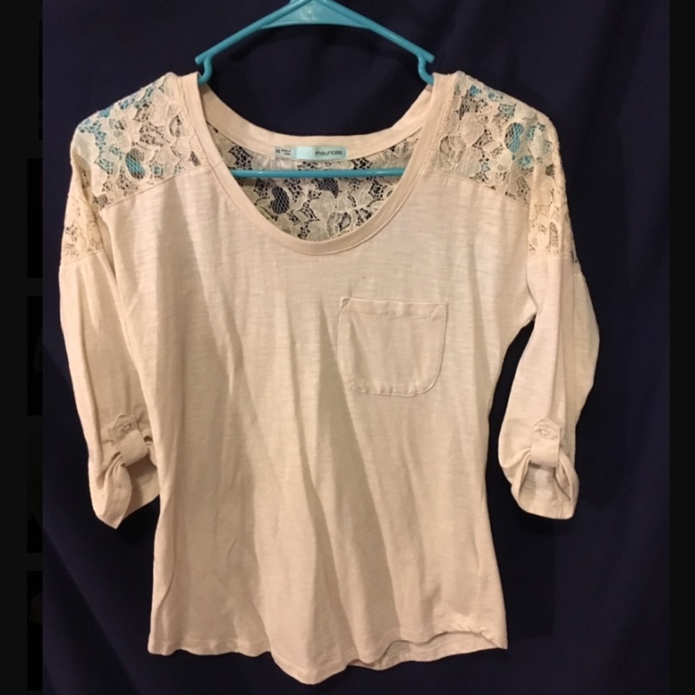 Maurices 3-quarter length shirt